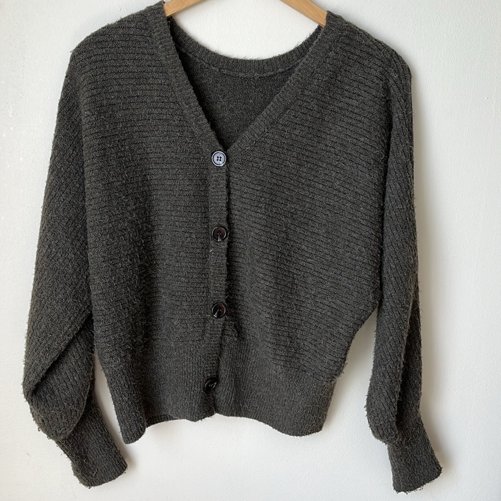 Pink Rose reverse cardigan